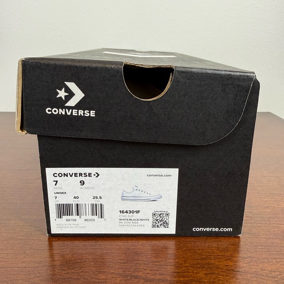 Converse Chuck Taylor All Star Slip CTAS White 164301F Sz Womens Size 9 / Men 7 - Picture 7 of 7